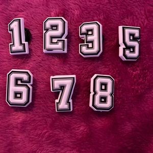 NUMBER CROC CHARM 1-8 (#4 missing)